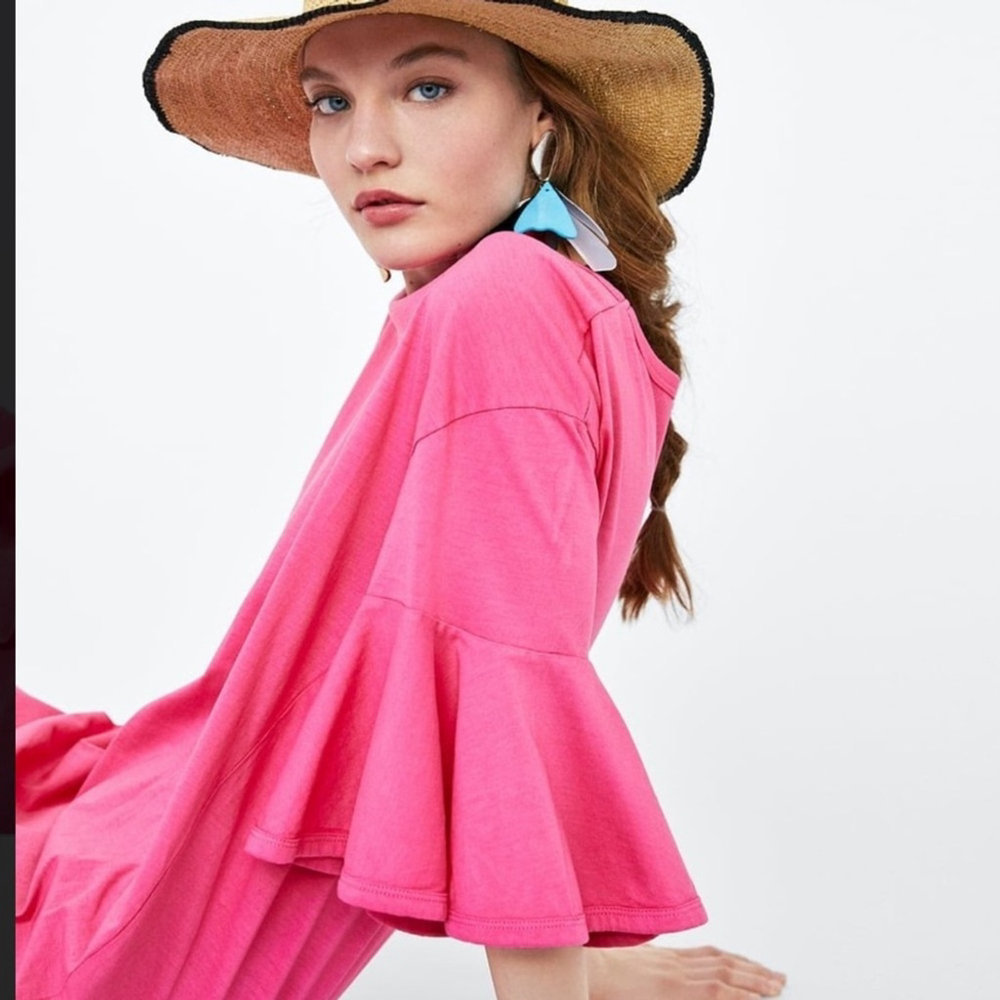 Zara Ruffle Sleeve Dress - Picture 2 of 7
